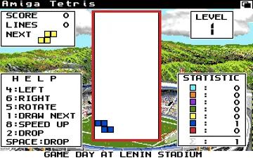 Tetris (Spectrum HoloByte) screen shot game playing